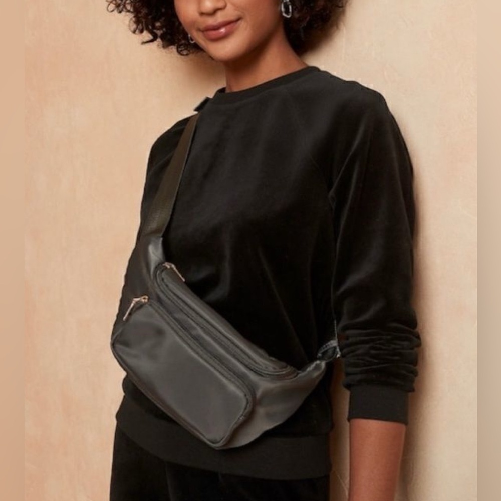 GAP Black Velvet Top